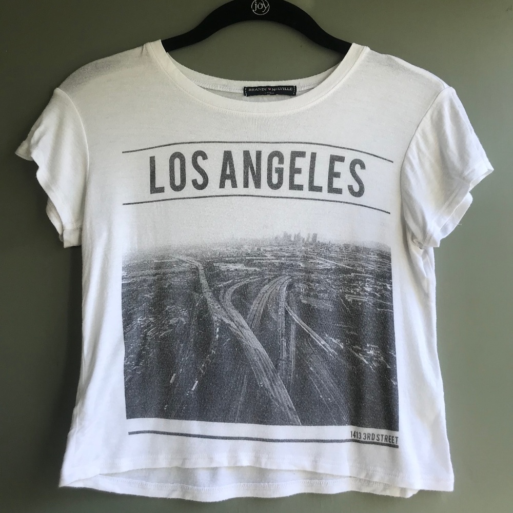 Brandy Melville Graphic Crop Top